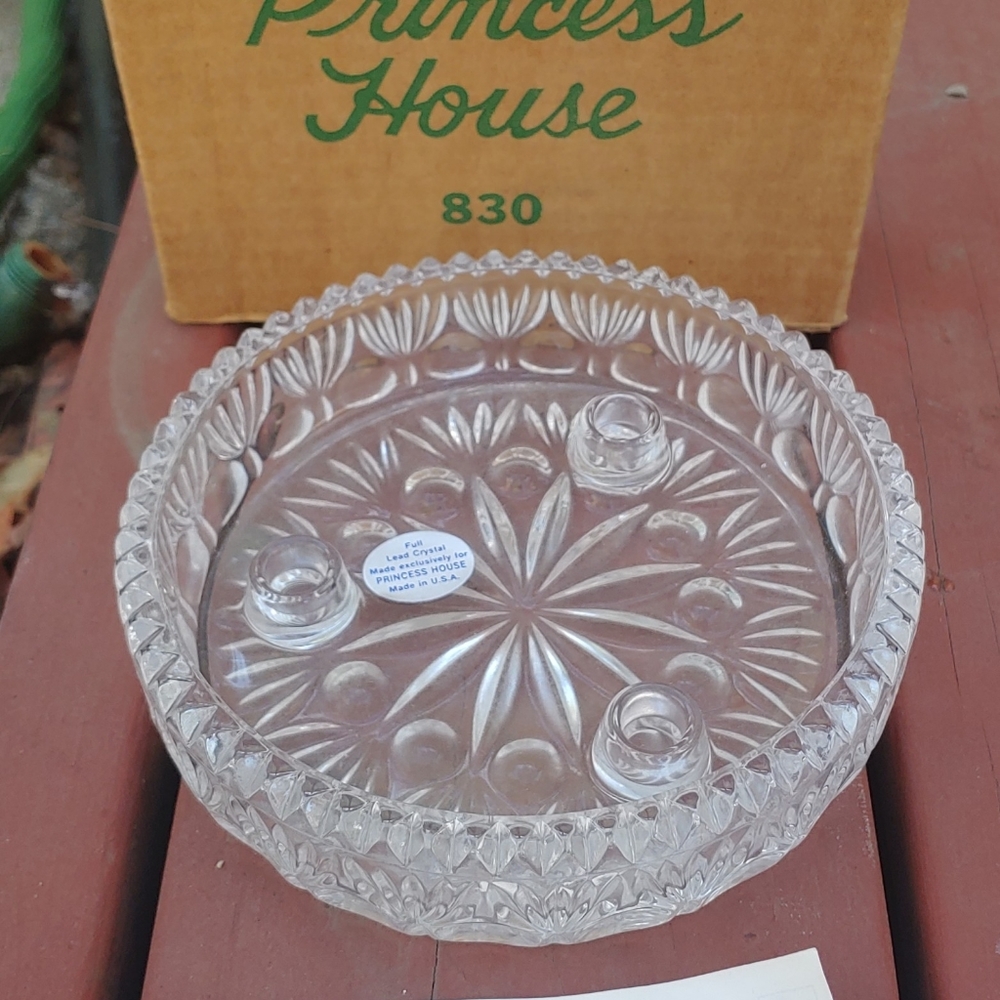 Princess House Lead Crystal Candle Base